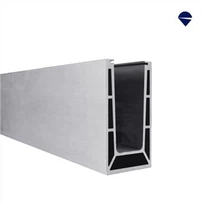 Brystningsvægge Justerbar aluminiumsglaskanal